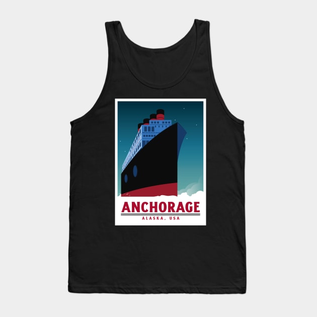 Anchorage, Alaska, USA Ship Tank Top by LittleFlairTee